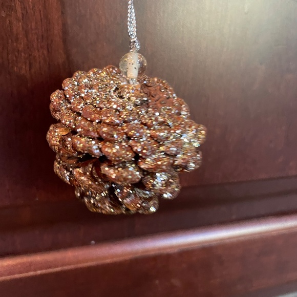 Pinecone Ornaments with Glitter & Beads, Set of 24, NWT - Picture 6 of 16